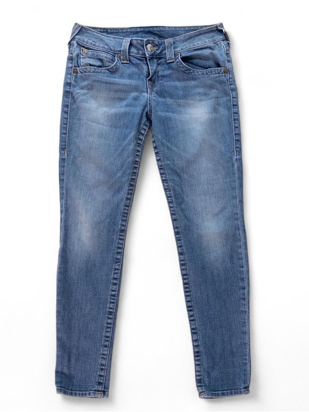 True Religion Skinny Jeans Women’s Size 32 (US 12-14) Medium Wash Made in USA
